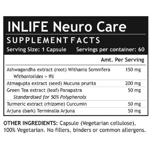 Inlife Neuro Care Herbal  Capsules (60 Capsules)