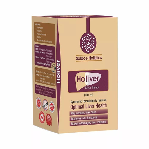 Solace Holistics Holiver Liver Syrup Sugar Free (100ml)