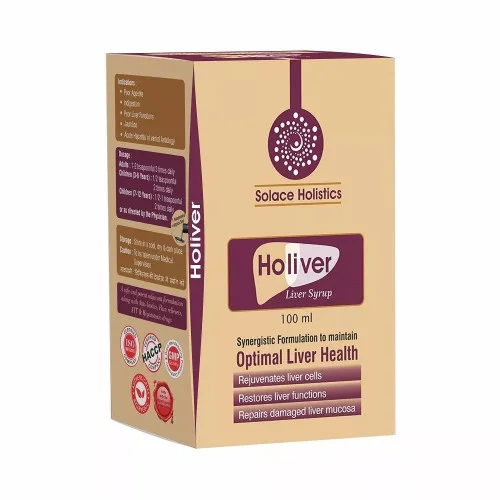 Solace Holistics Holiver Liver Syrup Sugar Free (100ml)