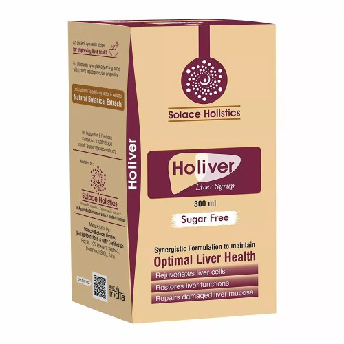 Solace Holistics Holiver Liver Syrup Sugar Free (300ml)