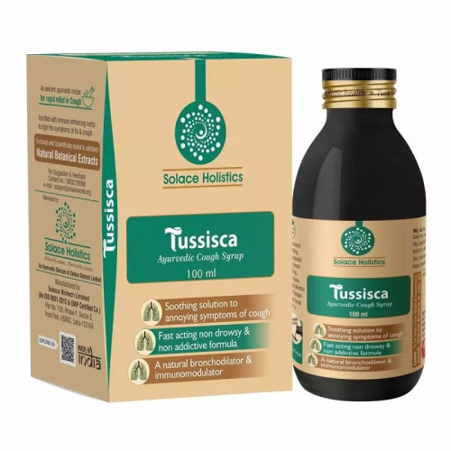 Solace Holistics Tussisca Ayurvedic Cough Syrup (100ml)