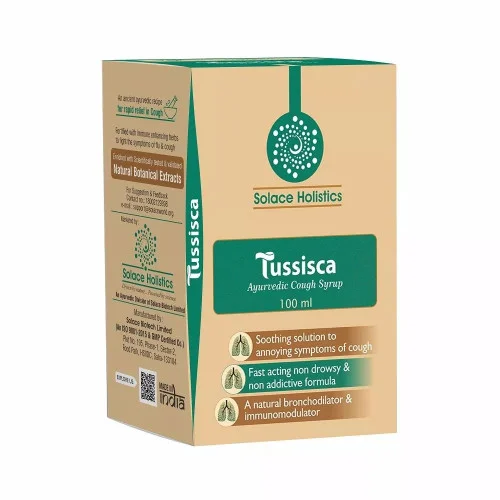 Solace Holistics Tussisca Ayurvedic Cough Syrup (100ml)