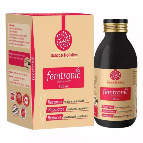 Solace Holistics Femtronic Uterine Tonic Sugar Free (100ml)