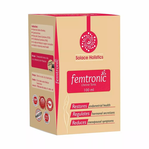 Solace Holistics Femtronic Uterine Tonic Sugar Free (100ml)