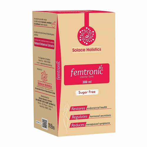 Solace Holistics Femtronic Uterine Tonic Sugar Free (300ml)
