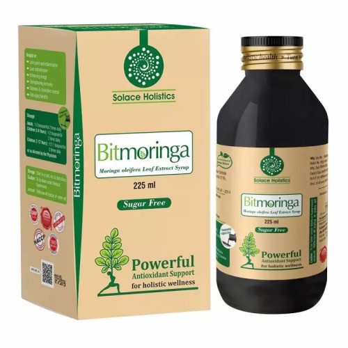 Solace Holistics Bitmoringa Syrup Sugar Free (225ml)