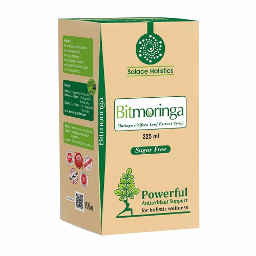 Solace Holistics Bitmoringa Syrup Sugar Free (225ml)