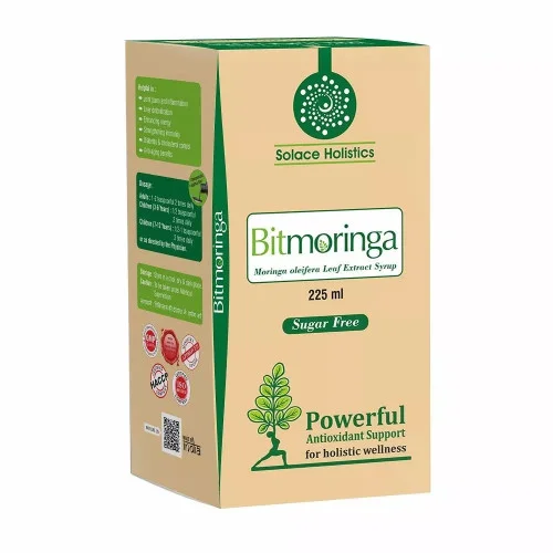 Solace Holistics Bitmoringa Syrup Sugar Free (225ml)