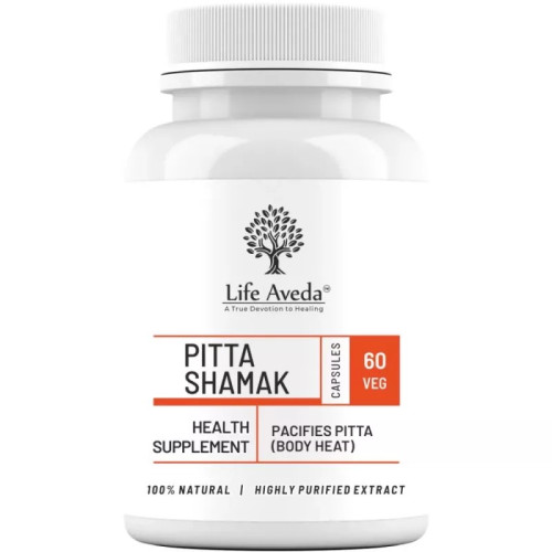 Life Aveda Pitta Samak  Capsules (60 Capsules)