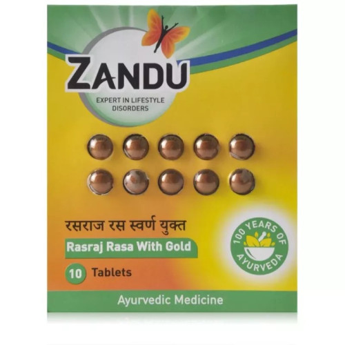 Zandu Rasraj Rasa With Gold (10 Tablets)