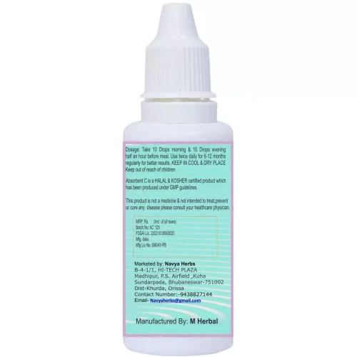 Navya Herbs Absorbent- C Extract Drops (60ml)