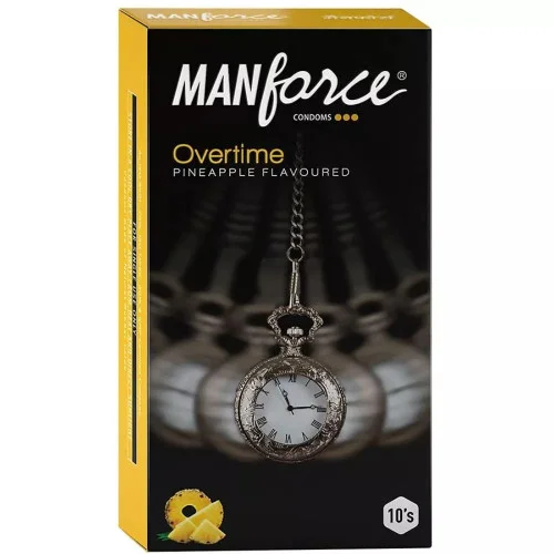 Mankind Pharma Manforce Condoms Overtime Pineapple (10pcs)
