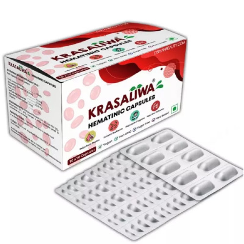 Krasaliwa Hematinic  Capsules (100 Capsules)