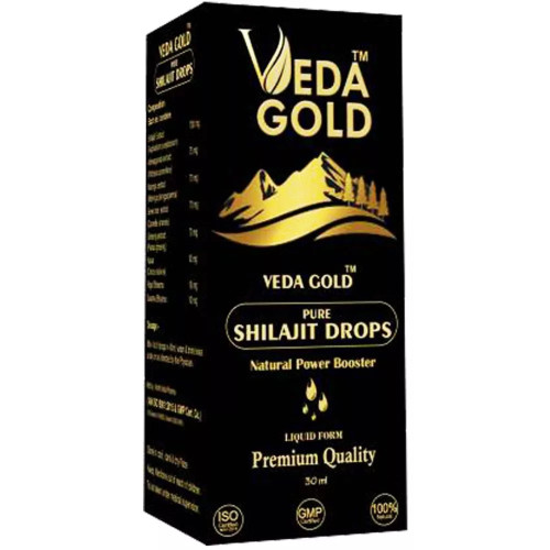 Veda Gold Pure Shilajit Drops (Liquid Form) (30ml)