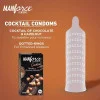 Mankind Pharma Manforce Cocktail Chocolate & Hazelnut Flavoured Dotted Ring Condoms (10pcs)