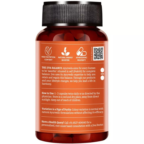 Jiva Ayurveda Safed Musli  Capsules (60 Capsules)