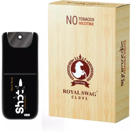 Royal Swag Ayurvedic & Herbal Cigarette Clove Flavour + Shot Liquid Spray(20 Sticks + Spray 12ml) (1Pack)