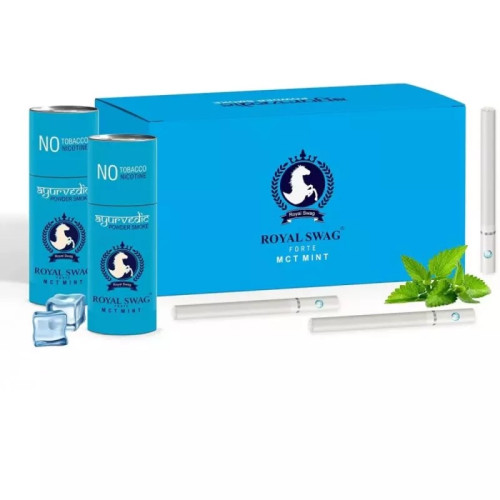 Royal Swag Ayurvedic & Herbal Cigarette, Mint Flavour (50 Sticks) (1Pack)