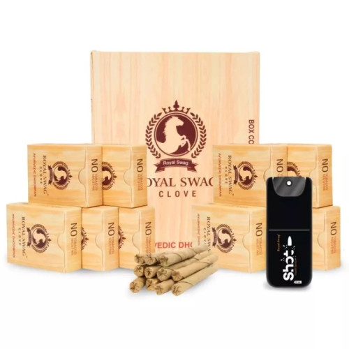 Royal Swag Ayurvedic & Herbal Long Bidi Smoke (200 Sticks & Shot 12Ml) (1Pack)