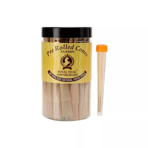 Royal Swag Pre-Rolled Cones Classic King Size Rolling Papers (100pcs)