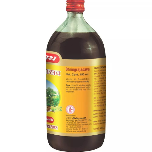 Baidyanath Ayurved Bhringrajasava (450ml, Pack of 2)