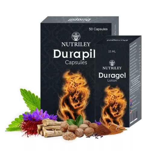Nutriley Durapil  Capsules + Duragel Lotion (50Cap + Lotion 15ml) (1Pack)