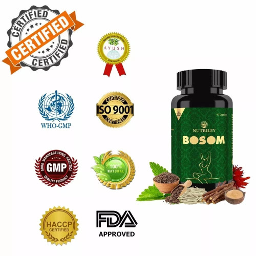 Nutriley Bosom Breast Enlargement  Capsules (60 Capsules)