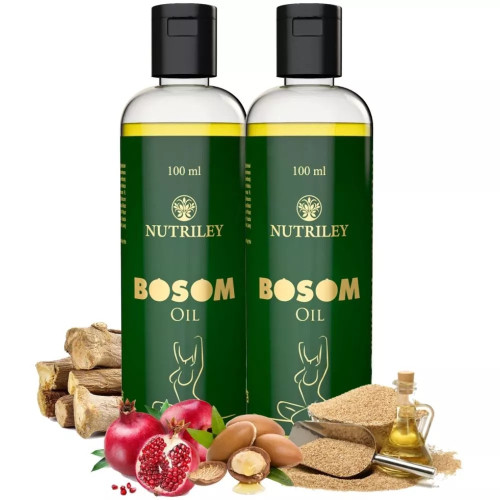 Nutriley Bosom Breast Enlargement Oil (100ml, Pack of 2)