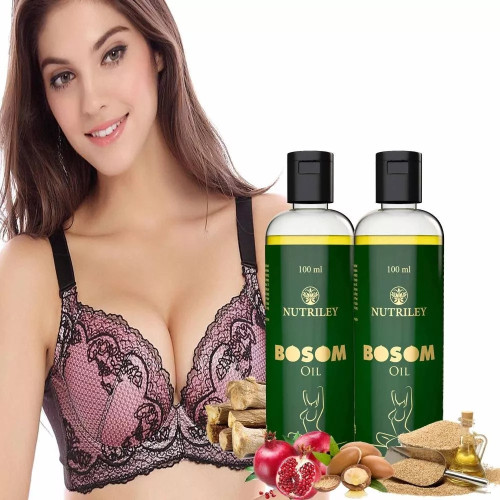 Nutriley Bosom Breast Enlargement Oil (100ml, Pack of 2)