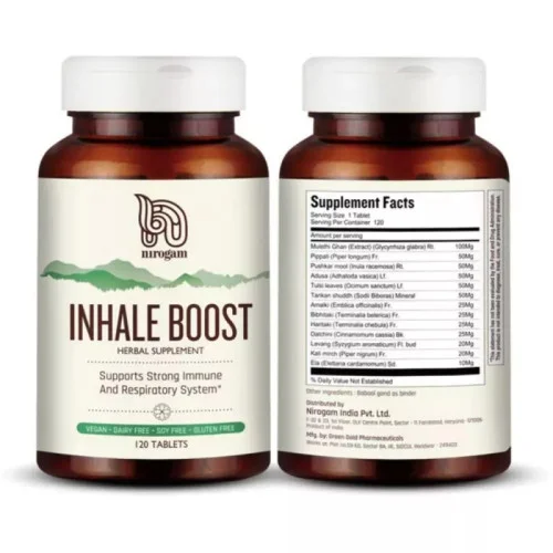Nirogam Inhale Boost  Tablets (120 Tablets)