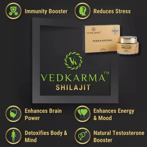 Vedkarma Pure & Natural Shilajit Resin Form (15g)
