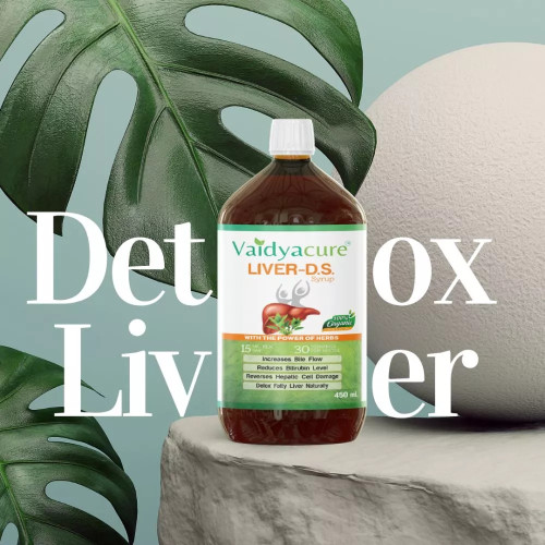 Vaidyacure Liver DS Syrup (1 Month Course) (450ml)