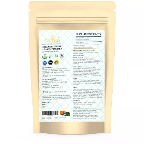 Tamas Organic Neem Leaves Powder (100g)