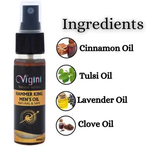 Vigini Hammer King Men Massage Oil (30ml)