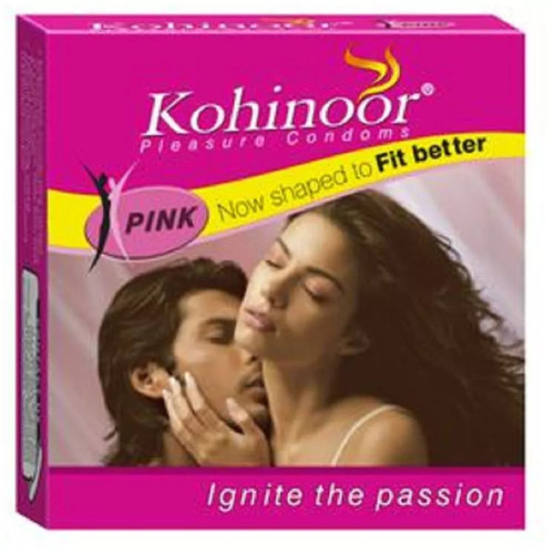 Reckitt Benckiser Kohinoor Pleasure Condoms Pink (3pcs)