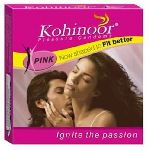 Reckitt Benckiser Kohinoor Pleasure Condoms Pink (3pcs)