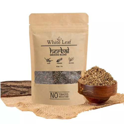 White Leaf Premium Herbal Smoking Blend 100% Pure Herbs Mixture (100g)
