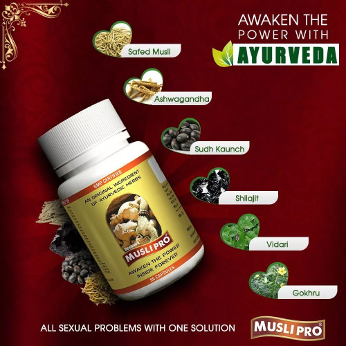 Deemark Musli Pro  Capsules (90 Capsules, Pack of 2)