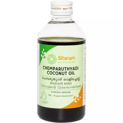 Sitaram Ayurveda Chemparuthyadi Coconut Oil (200ml)