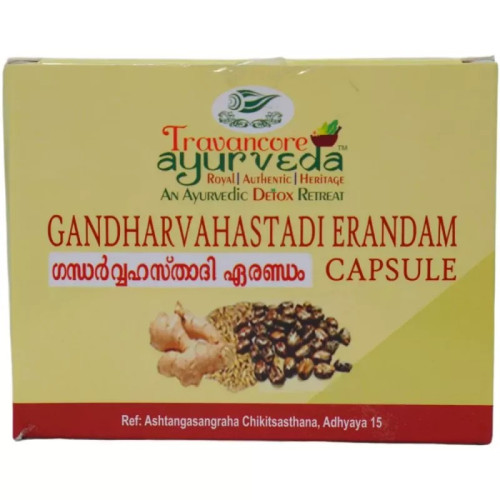 Travancore Ayurveda Gandharvahastadi Erandam  Capsulesule (100 Capsules)