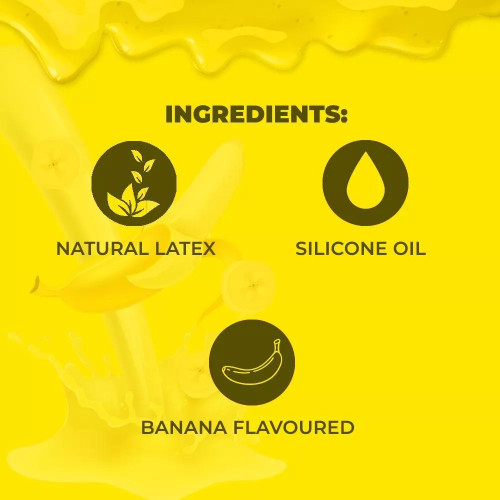 NottyBoy Sixtynine Extra Thin Banana Flavour Condoms (10pcs, Pack of 3)