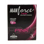Mankind Pharma Manforce Pink Coloured Condoms Bubble Gum Flavoured (3pcs)