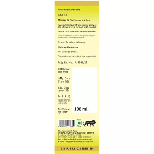Herbal Canada Maha Narayan Tail (100ml)