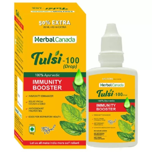 Herbal Canada Tulsi 100 Immunity Booster Drops (30ml)
