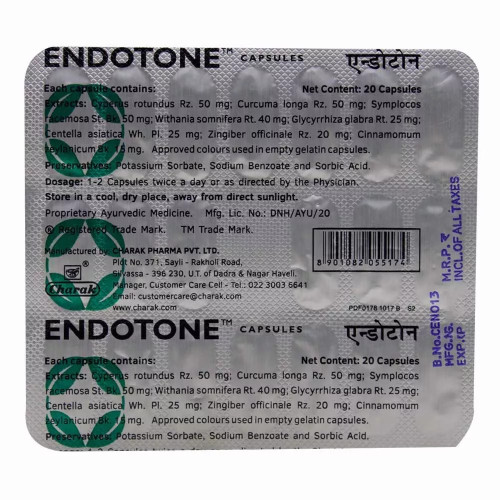 Charak Endotone  Capsules (20 Capsules)