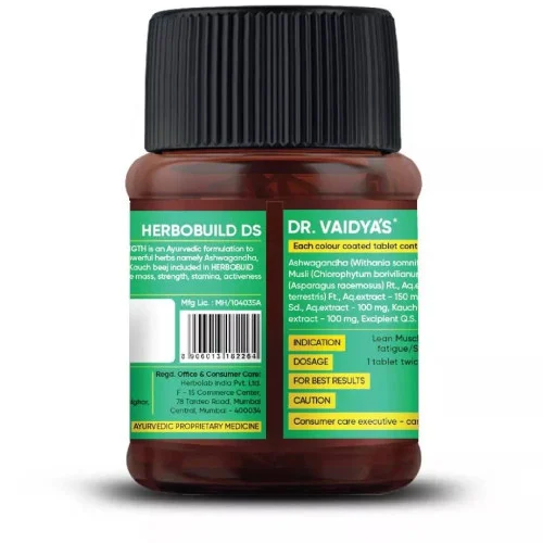 Dr Vaidyas Herbobuild Ds (Double Strength)  Tablets (30 Tablets)