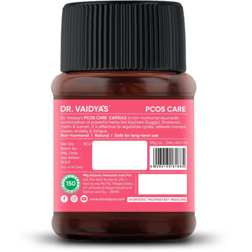 Dr Vaidyas Pcos Care  Capsules (30 Capsules)