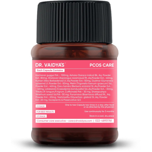 Dr Vaidyas Pcos Care  Capsules (30 Capsules)
