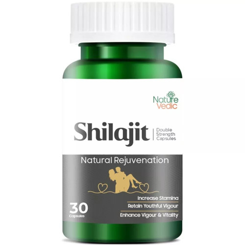 Nature Vedic Shilajit Double Strength  Capsules (30 Capsules)
