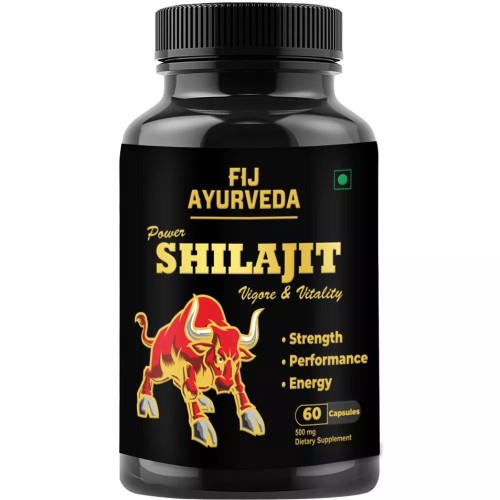 Fij Ayurveda Power Shilajit Extract  Capsulesule (60 Capsules)